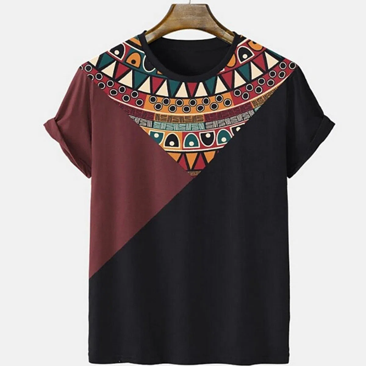 MOGSA T-shirty letnie męskie koszulki nadruk z krótkim rękawem na co dzień oversize sweter okrągły dekolt grafika luźna koszulka-14,2XL